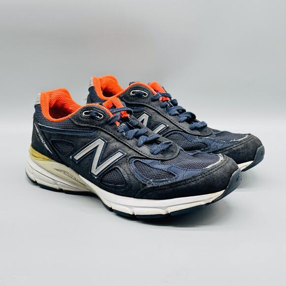 New Balance Shoes Womens 7 Blue 990v4 Running Athletic Sneakers Trainers - Picture 2 of 13